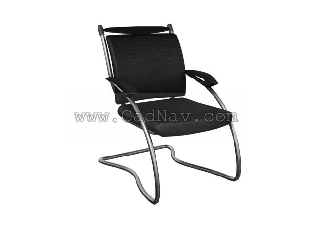 Low back executive chair 3d rendering