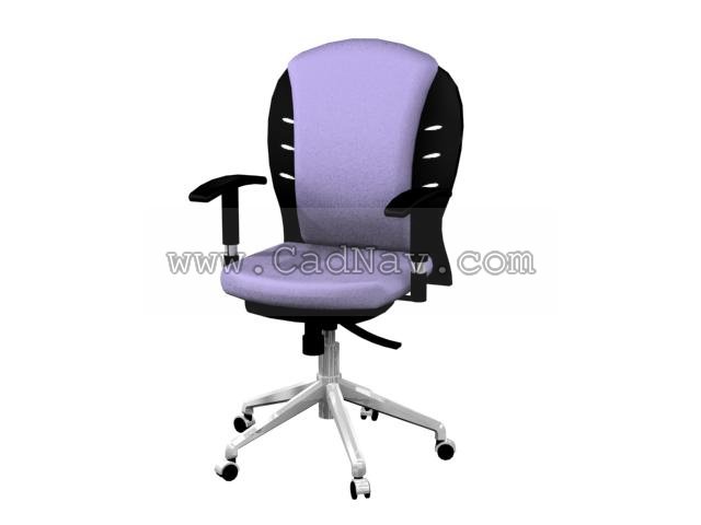 Ergonomic computer chair 3d rendering