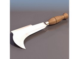 Flaying knife 3d model preview