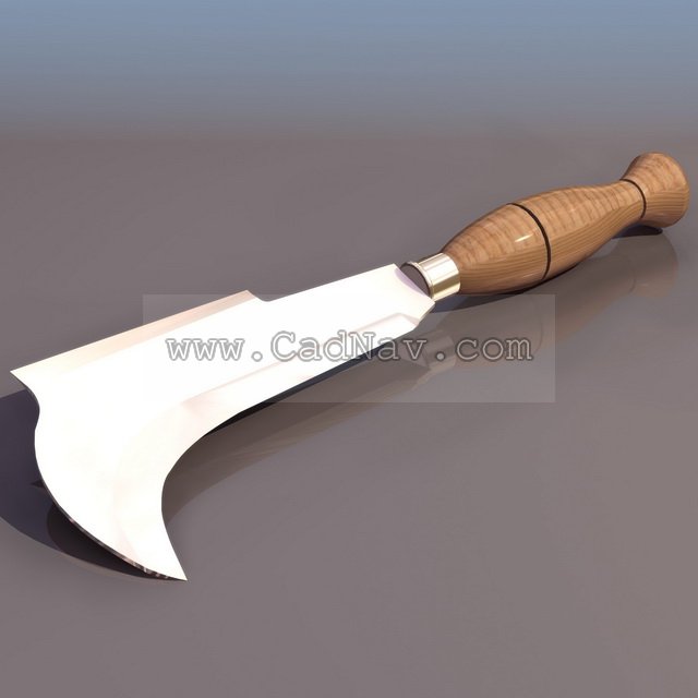 Flaying knife 3d rendering