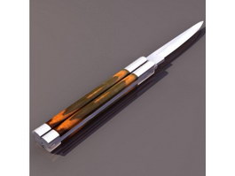 Flick knife 3d model preview