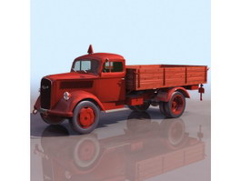 Delivery truck 3d model preview