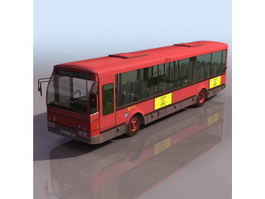 Long-distance bus 3d model preview