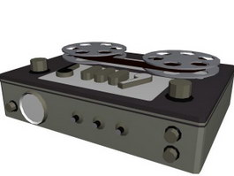 Film projector 3d model preview