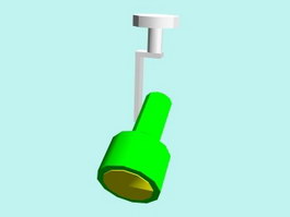 LED track light 3d model preview