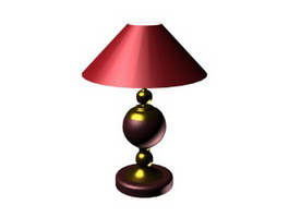Classic table lamp 3d model preview