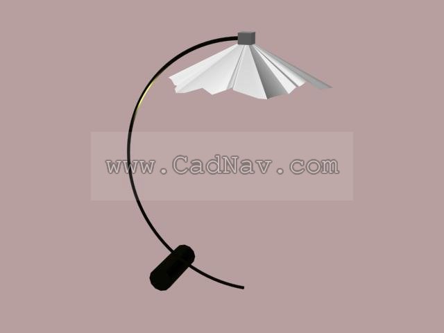 Simple style bed lamp 3d rendering