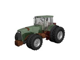 Tractor 8 Wheel 3d model preview