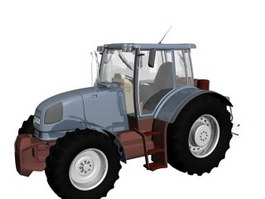 Low powered tractor 3d model preview
