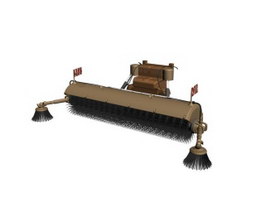 Street Sweep Truck 3d model preview
