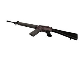 M16 rifle 3d model preview