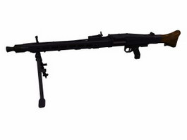 MG42 7.92mm General-purpose Machine Gun 3d model preview