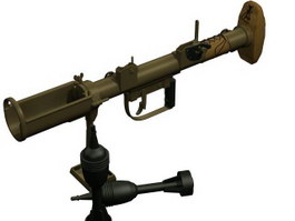 Antitank Piat 3d model preview
