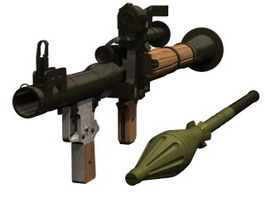 Rocket Propelled Grenade 3d model preview