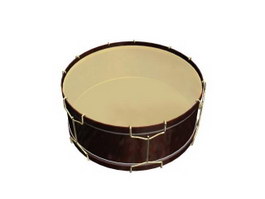 Tenor drum 3d model preview