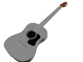 Acoustic Guitar 3d model preview
