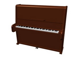 Piano 3d model preview