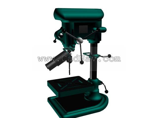 Hand bench drill 3d model 3dsMax files free download