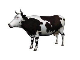 Milking Cow 3d model preview