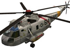 Navy SH-3H Sea King helicopters 3d model preview