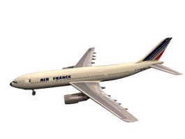 Airbus aircraft 3d model preview