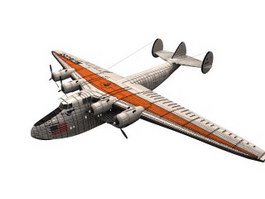 Boeing 314 Clipper 3d model preview