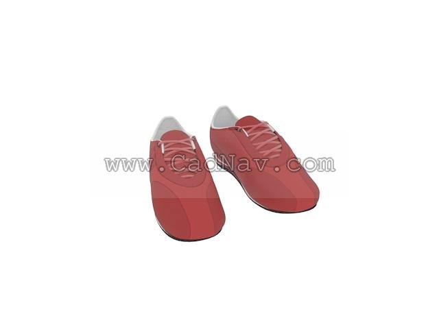 Womens Casual Deck Shoes 3d rendering