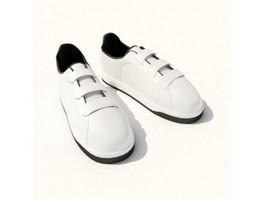 Leather Flat Shoe Mens Casual Shoes 3d preview