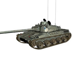 GIAT AMX-30 main battle tank 3d model preview