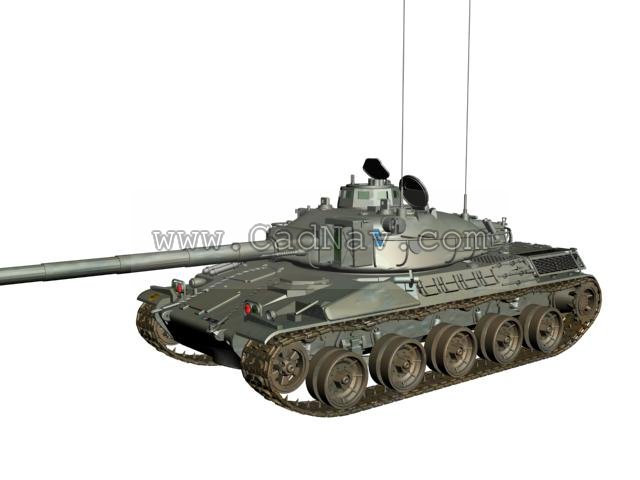 GIAT AMX-30 main battle tank 3d rendering