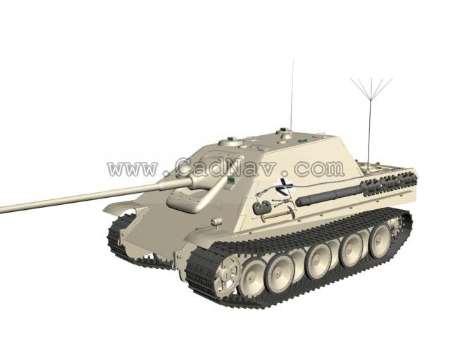 Jagdpanzer IV hunting tank 3d rendering