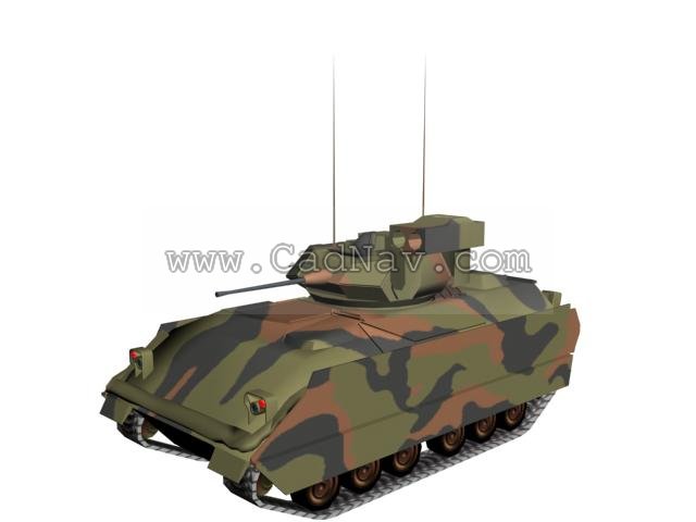 M2A2 Bradley Fighting Vehicle 3d rendering