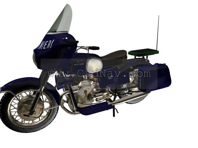 Guzzi V700 motorcycle 3d rendering