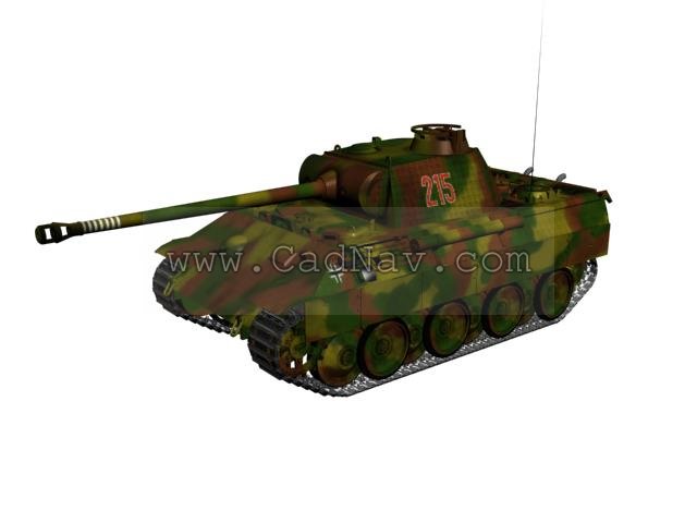 Main battle tank 3d rendering