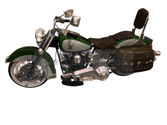 Harley-Davidson FLSTS Heritage Springer 3d rendering