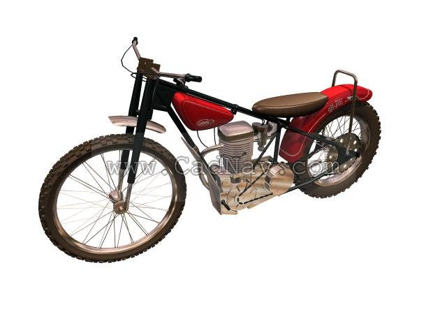JAWA 250 motorcycle 3d rendering