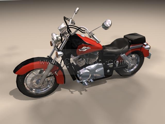 Honda Shadow American Classic Edition Motorcycle 3d rendering