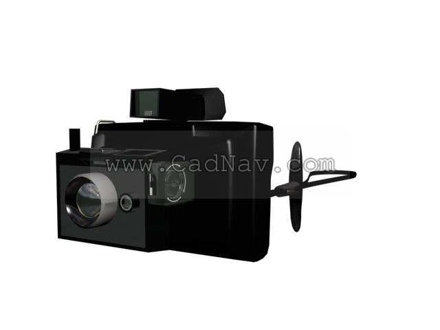 Polaroid 100 Land Camera 3d rendering