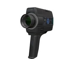 Cosina Super 8 film camera 3d model preview