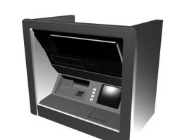 ATM machine 3d model preview