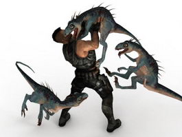 Turok Dinosaur Hunter Game Scene 3d preview