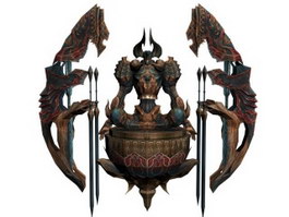 Final Fantasy XII Chaos Walker of the Wheel 3d model preview