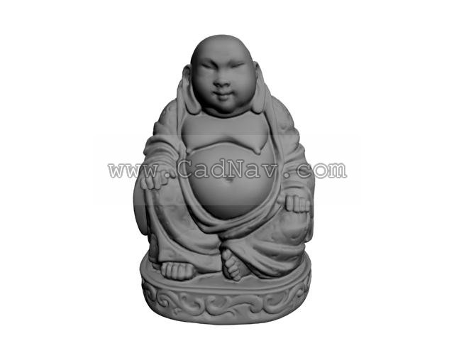Buddha statue 3d rendering