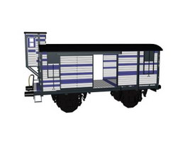 Train boxcar 3d preview