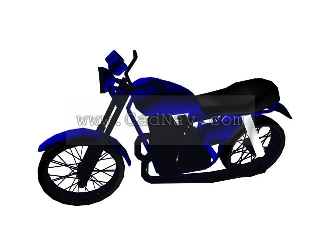 Low poly motorbike 3d rendering