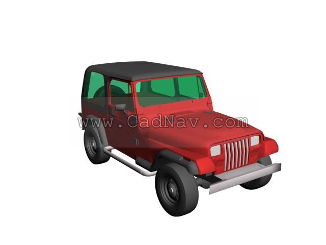 Jeep Wrangler 3d model - CadNav