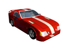 Race Car 3d model preview