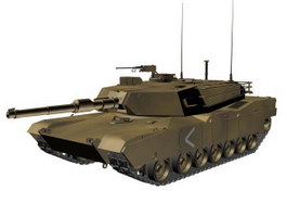 USA M1 Abrams  main battle tank 3d model preview