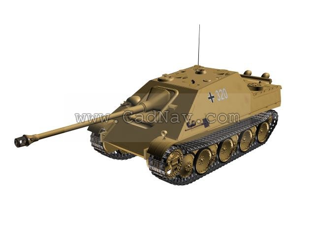 Tank Destroyer Sd.Kfz.173 JagdPanther 3d rendering