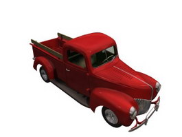 Ford light truck 3d model preview